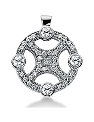 Diamond 14K Fancy Gold Pendant