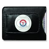 MLB Texas Rangers Leather Money Clip & Card Holder