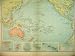 1910 MAP OCEANIA AUSTRALIA ZEALAND HAWAII PHILIPPINE