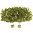 Green Flower Glass Pendants Beading 11mm Approx 100