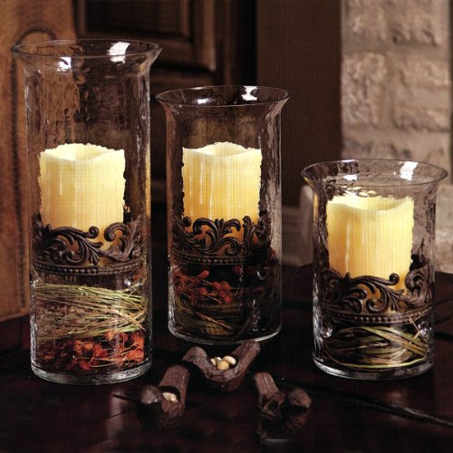Small Scrolled Candle Cylinder