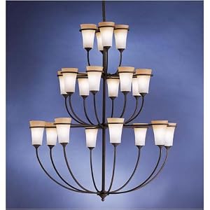 Kichler 1737DBK Meredith 20 Light Large Foyer Chandelier in Distressed Black with Sunrise... by Kichler
