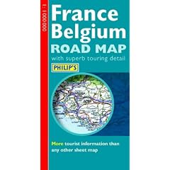 Philip's Road Map of France and Belgium