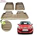 Auto Pearl - Premium Quality Custom Fit Croc Finish Beige Color 5D Car Mats For - Hyundai Verna Fluidic 4S RS.2999.00