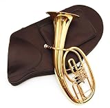 Produkt-Bild: ovales Bb Tenorhorn Bariton mit 3 Zylinder Ventile im Softcase Koffer