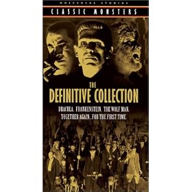 Classic Monsters - The Definitive Collection (Dracula, The Wolf Man, Frankenstein) [VHS]
