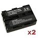 eForCity 2 Pack Battery Compatible with Sony NP-FM50 CyberShot NP-FM30 DSC-S30 DSC-S85 DSC-F707 F717