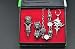 Topbill Anime Final Fantasy FF14 Ring & Necklace Set Cosplay (Lion head)