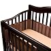 BreathableBaby Breathable Safer Bumper, Fits All Cribs &ndash; Brown