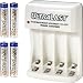 Hybro Multi-voltage Nimh Wall Charger Kit with 4 Aaa Nimh Batteries