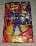 Marvel Comics 1995 X-MEN X-Force 5 Inch Tall Action Figure - DOMINO with Twin Weapon Arsenal Plus Official Marvel Universe Trading Card