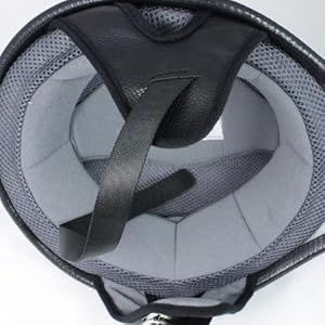 German-Motorcycle-Cruiser-Biker-Half-Helmet-Matte-Flat-Black-DOT