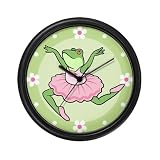 Frog Ballerina Princess Wall Art Clock 10"
