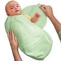 Kiddopotamus SwaddleMe 100% Cotton Knit, Small, Sage