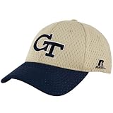 Russell Georgia Tech Yellow Jackets Gold Mesh Flex Fit Hat
