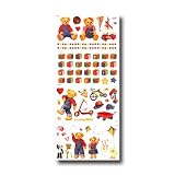 Blue Jean Teddy Bear Playtime Self Stick Room Appliques
