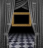 IMAGE OF Wallmonkeys Peel and Stick Wall Decals - Silver Stage Golden Frame - 48