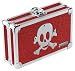 Vaultz Locking Pencil Box - Ruby Bling Skull (VZ01480)