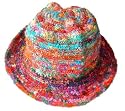 Recycled Silk Sari Brim Hat