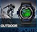 Mens S-Shock Military LED Digital Quartz Watch Water Resistant Sport Watches Multifunctional - Blue