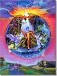 Honeymoon by Fernando Agudelo - Fantasy Glass Tile Wall Floor Mural 24" x 18"