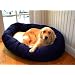 Majestic Dog Bagel Pet Bed with Sherpa XL Blue
