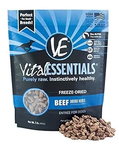 Vial Essentials Freeze Dried Raw Dog Food (Beef, Mini Nibs 1lb) Vial Essentials Freeze Dried Raw Dog Food (Beef, Mini Nibs 1lb)