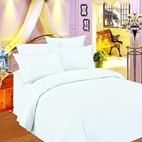 White Microfiber 1200 TC 6 Piece Sheet Set -Queen Size-