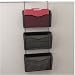 Rolodex 21964 Three-pack wire mesh hanging wall files, pewter, 14w x 6-5/8d x 33-1/2h