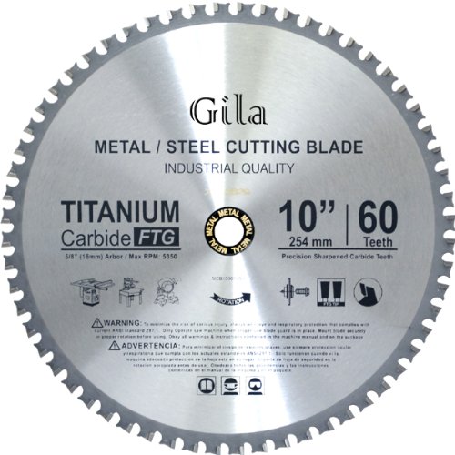 10 Inch 60 Teeth FTG Metal Cutting Carbide Saw Blade Foest shopping