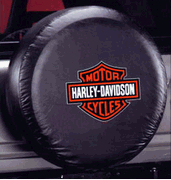 PlastiColor 795 Gray Harley-Davidson Spare Tire Cover