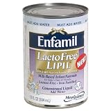 Enfamil LactoFree Lipil Milk-Based Infant Formula, Iron Fortified, Concentrated Liquid (Case Pack, Twelve-13 Fluid Ounce Cans)