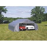 ShelterLogic 22Ft.W House Style Instant Garage - 24ft.L x 22ft.W x 12ft.H, Model# 82143 by Shelter Logic