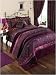 Damson King Size Bedspread Set Including Two Shams Image
