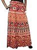 Boho Wrapskirt- Gypsy Indian Ethnic Hand Block Print Cotton Maxi Wrap Around Skirt