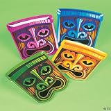 Plastic Island Tiki Face Party Plates, Set of 4