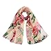 Elegant Pretty Floral Print Scarf Wrap, Yellow