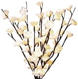 Gerson Everlasting Glow 20-Inch Battery Operated Cherry Blossom Branch, White