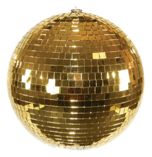 12 Gold Disco Mirror Ball
