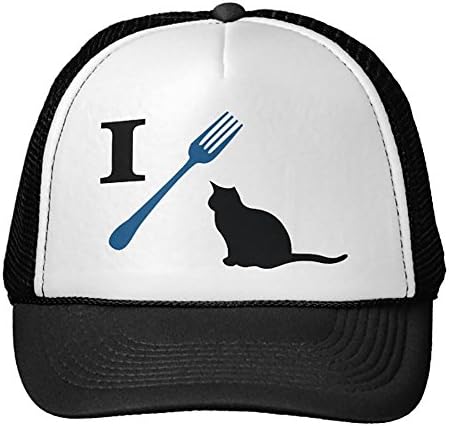Unisex-Adult One Size Black I Eat Pussy Cats Trucker Hat Cap