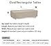 Protective Covers Weatherproof Table Cover, 80 Inch x 84 Inch, Oval/Rectangle Table, Gray - 1155