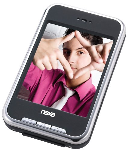 Naxa Portable Media Player with 2.8-Inch Touch Screen, Built-in 4 GB, Spk, FM, Camera, and Built-in SD Card Slot