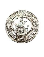 Sterling Silver Viking Ship Norse Pin