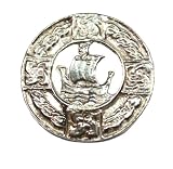 Sterling Silver Viking Ship Norse Pin