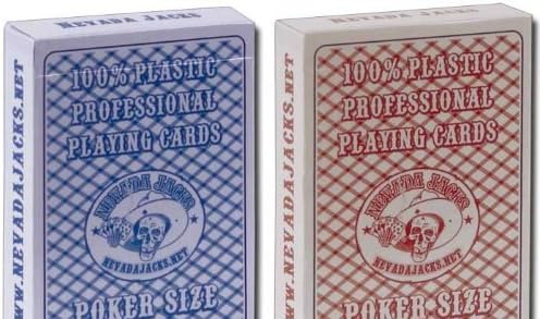 Nevada Jacks Casino 100% Plastic Cards - 2 Decks