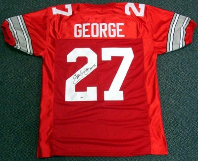 Eddie George Autographed/Hand Signed Ohio State University Jersey Heisman '95 PSA/DNA
