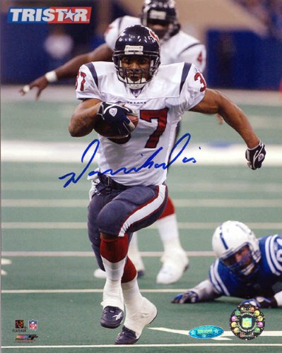 Domanick Davis Signed Autographed Houston Texans 8x10 Photo - Running