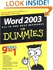 Word 2003 All-in-One Desk Reference for Dummies
