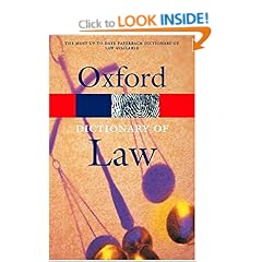 A Dictionary of Law (Oxford Paperback Reference)