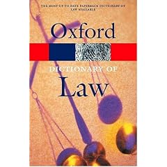 The Oxford Dictionary of Law